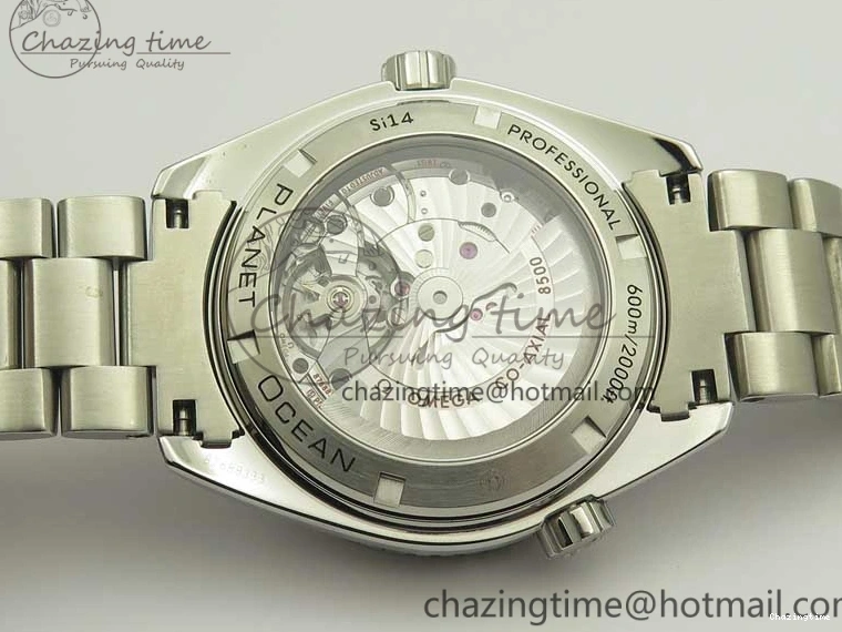 1218 Durable Planet Ocean Professional Ceramic Bezel 45.5mm 1:1 VSF Best Edition Orange Markers on SS Bracelet A8500 Super Clone 8052